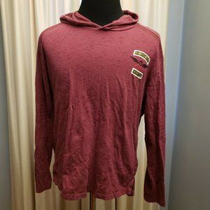 Straight Faded Men XL Lightweight Red Hoodie Long Sleeve Airborne 5th Co